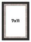 Photo Size Simple Silver Picture Frame - UV Acrylic, Foam Board Backing, Hanging Hardware